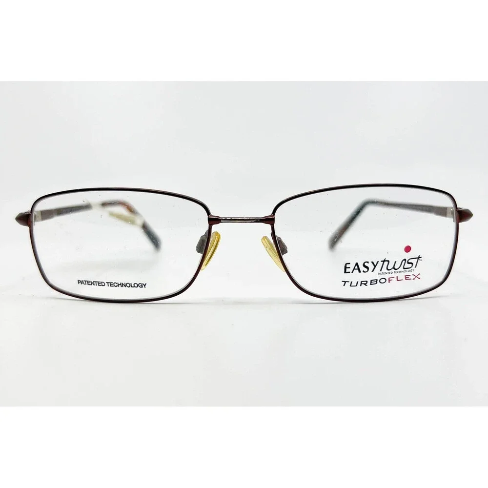 EasyTwist Eyeglass Frames Mens Brown TurboFlex 872 53-17-140